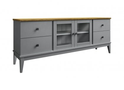 Тумба ТВ Бон Вояж 024 (серый 7042/антик 24) ФА