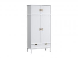 Антресоль к 2-х дверному шкафу Бридж (белый лак) 91602