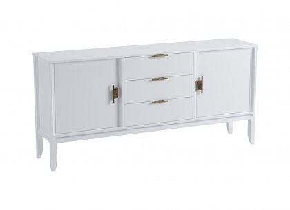 Комод Бридж 2 двери 3 ящика (тумба 23) (белый лак) 91023