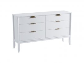 Комод Бридж 6 ящиков (комод 06) (белый лак) 91006