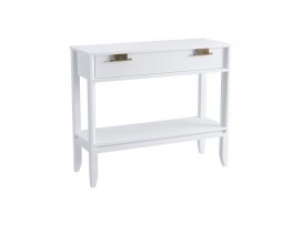 Консоль Бридж 1 ящик и полка (белый лак) 91901