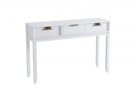 Консоль Бридж 3 ящика (белый лак) 91903