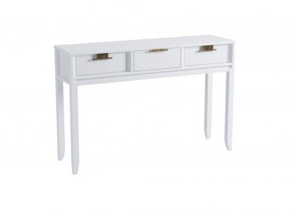 Консоль Бридж 3 ящика (белый лак) 91903