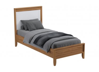 Кровать Бридж 90х200 (браун / белый лак) 92090