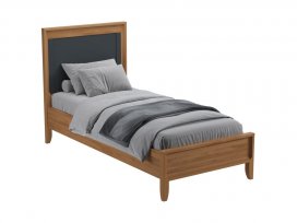 Кровать Бридж 90х200 (браун / серый 7012) 96090