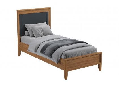 Кровать Бридж 90х200 (браун / серый 7012) 96090