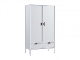 Шкаф 2х дверный Бридж (белый лак) 91021