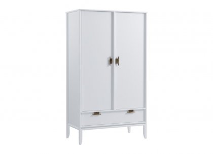 Шкаф 2х дверный Бридж (белый лак) 91021