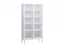 Шкаф для книг Бридж широкий (шкаф для посуды 000) (белый лак) 91000
