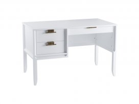 Стол письменный Бридж однотумбовый (белый лак) 91300
