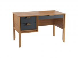 Стол письменный Бридж однотумбовый (браун / серый 7012) 96300