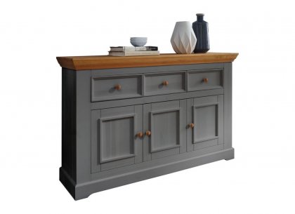 Комод буфета 3 двери 3 ящика Форест Графит 46733