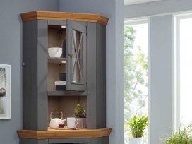 Надстройка комода углового (буфет угловой) Форест Графит 49711