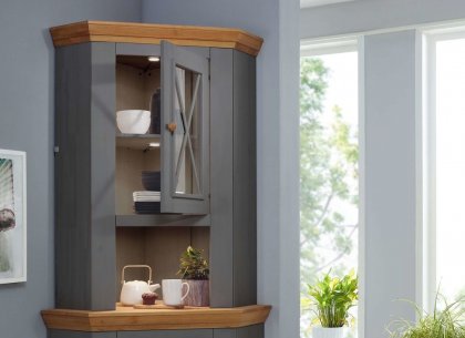 Надстройка комода углового (буфет угловой) Форест Графит 49711