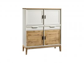 Шкаф для посуды 42 Гранада (белый воск/антик 24)