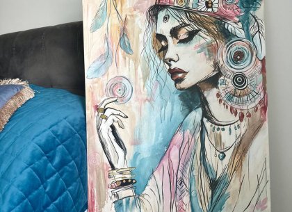 Картина Девушка бохо