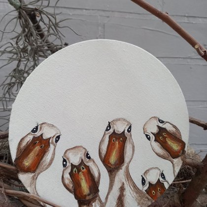 Картина Гуси