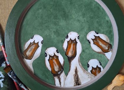 Картина Гуси 2