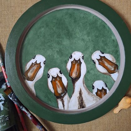 Картина Гуси 2