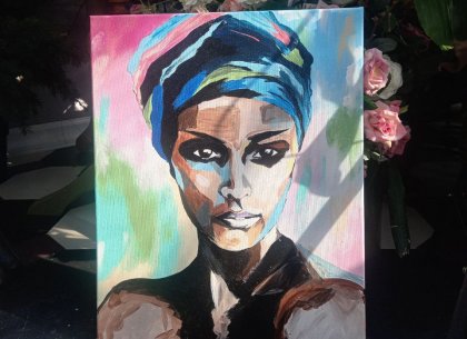 Картина Африканка