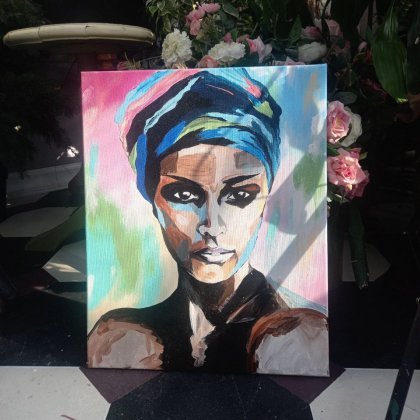 Картина Африканка