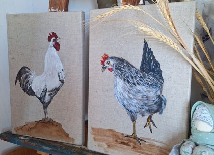 Картина Курочка/ Петух