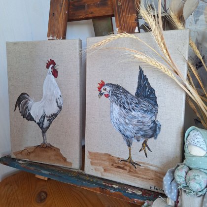 Картина Курочка/ Петух