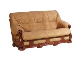 Диван тройной Классика (ткань коричневая)