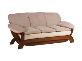 Диван тройной Верона (ткань бежевая)