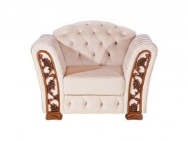 Кресло Турин (ткань белая)