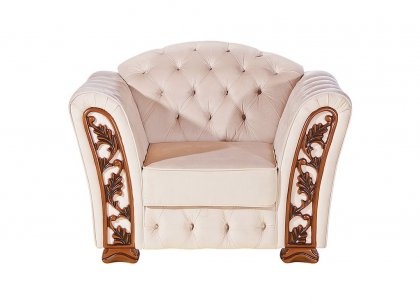 Кресло Турин (ткань белая)