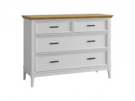 Комод Квадро-С 04 (белый лак + антик 24)