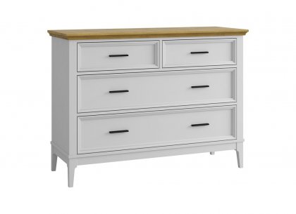 Комод Квадро-С 04 (белый лак + антик 24)