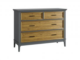 Комод Квадро-С 04 (серый 7042 + антик 24)