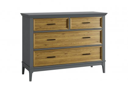 Комод Квадро-С 04 (серый 7042 + антик 24)
