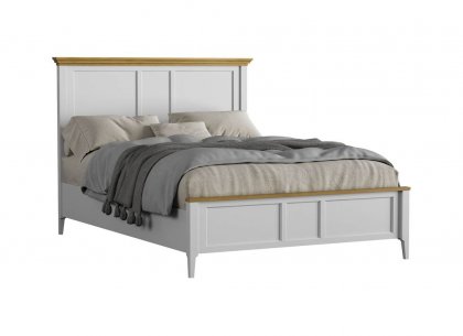 Кровать Квадро-С 140*200 (белый лак + антик 24)