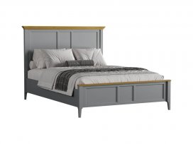 Кровать Квадро-С 140*200 (серый 7042 + антик 24)