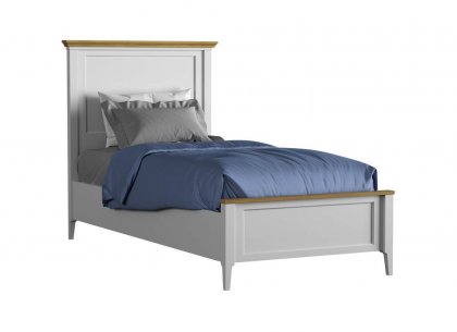 Кровать Квадро-С 90*200 (белый лак + антик 24)