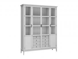 Витрина Квадро-С 422С/04Б (белый лак)