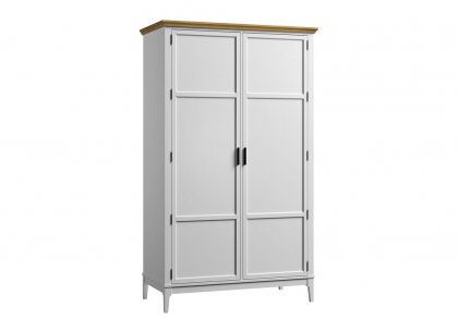 Шкаф для одежды Квадро-С 20 (белый лак + антик 24)