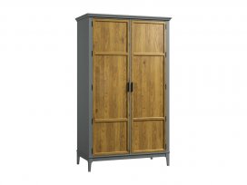 Шкаф для одежды Квадро-С 20 (серый 7042 + антик 24)