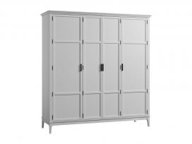 Шкаф для одежды Квадро-С 40 (белый лак)