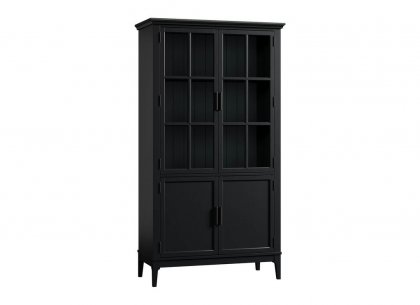 Шкаф для посуды Квадро-С 22-185 (блэк 9)