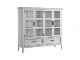 Шкаф для посуды Квадро-С 42 (белый лак)