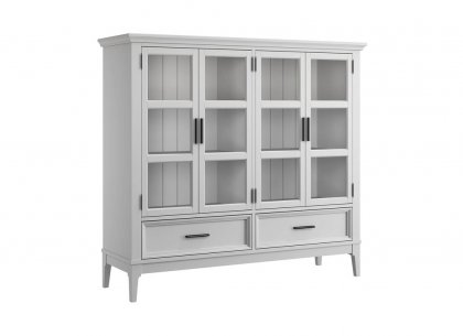 Шкаф для посуды Квадро-С 42 (белый лак)