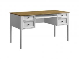 Стол письменный Квадро-С 04 (белый лак + антик 24)