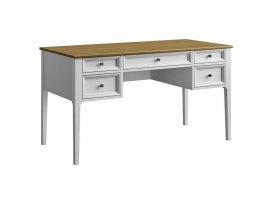 Стол письменный Квадро-С 05 (белый лак + антик 24)