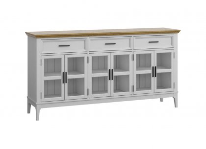 Тумба Квадро-С 063С (белый лак + антик 24)