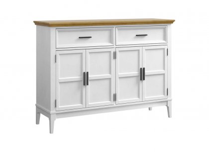 Тумба Квадро-С 42 (белый лак + антик 24)