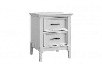 Тумба прикроватная Квадро-С 02 (белый лак)
